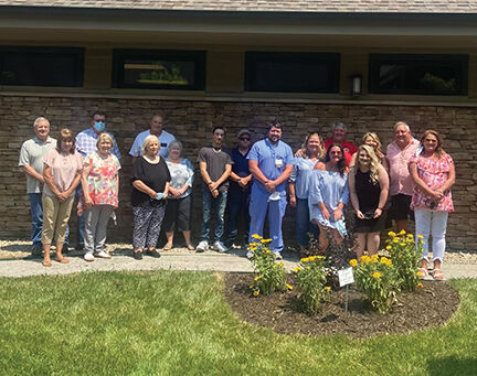 Hospice flower garden dedicated in memory of former resident